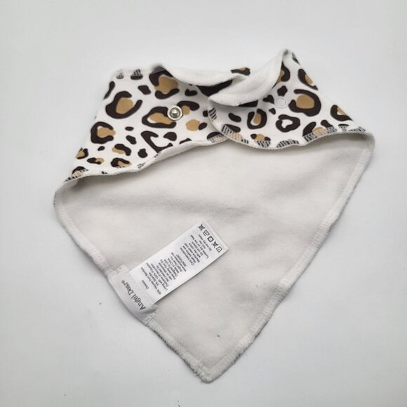 Angel Dear Animal Print Bib Brown Black White One size Baby - Picture 2 of 4